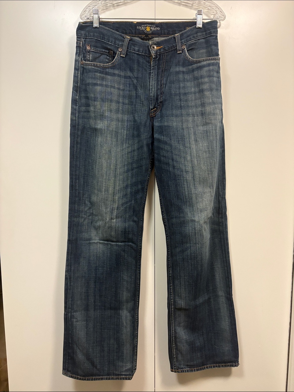 Lucky Brand Men's Straight Jeans in Faded Dark Indigo 32x32